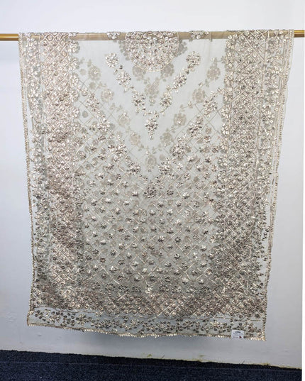 Fancy Handmade Full Jaal Gotta Work Dyeable Organza Dupatta