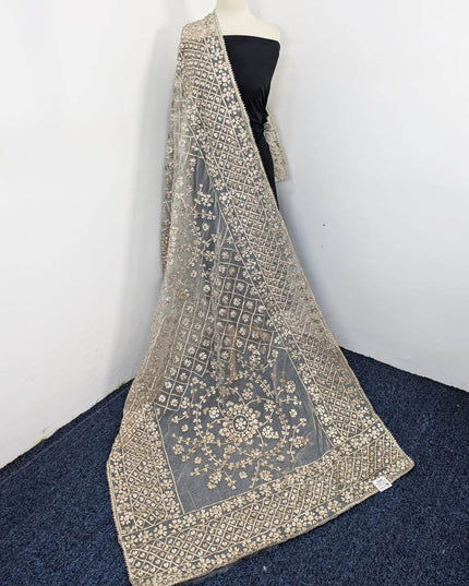Organza with Full Jaal Gotta Work Dupatta (Dyeable in All Colors)