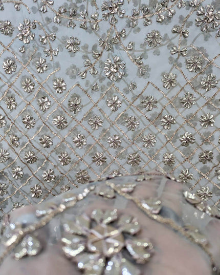 Organza with Full Jaal Gotta Work Dupatta (Dyeable in All Colors)