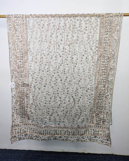 Fancy Handmade Full Jaal Gotta Work Dyeable Organza Dupatta