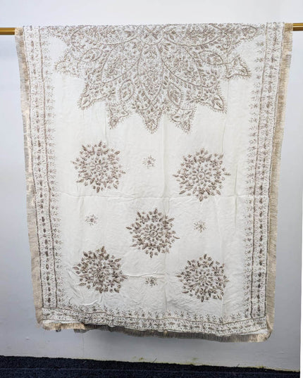 Silk with Handmade Full Jaal Gotta Work Dupatta (Dyeable in All Colors)