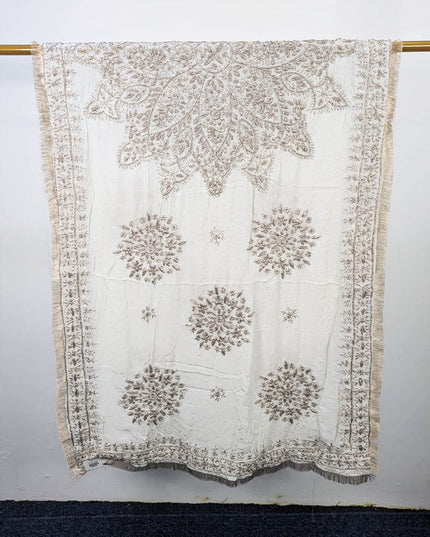 Silk with Handmade Full Jaal Gotta Work Dupatta (Dyeable in All Colors)