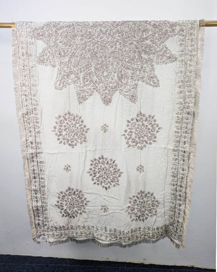 Silk with Handmade Full Jaal Gotta Work Dupatta (Dyeable in All Colors)