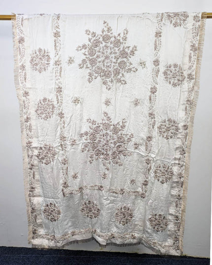 Handmade Full Jaal Gotta Work Dyeable Silk Dupatta