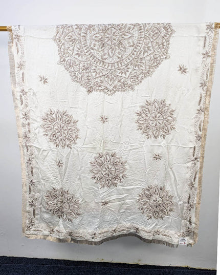 Silk with Handmade Full Jaal Gotta Work Dupatta (Dyeable in All Colors)