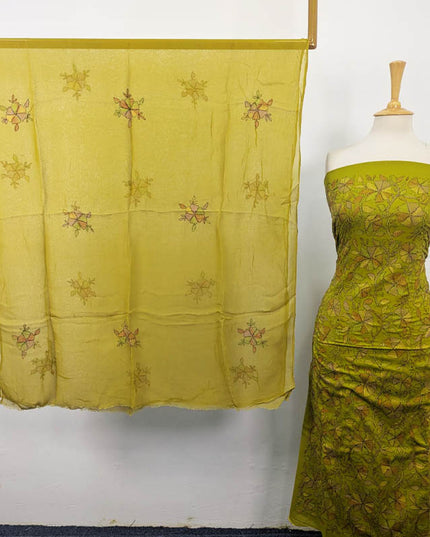 Fancy Lawn with Full Jaal Kacha Tanka Work 3Pc Unstitched