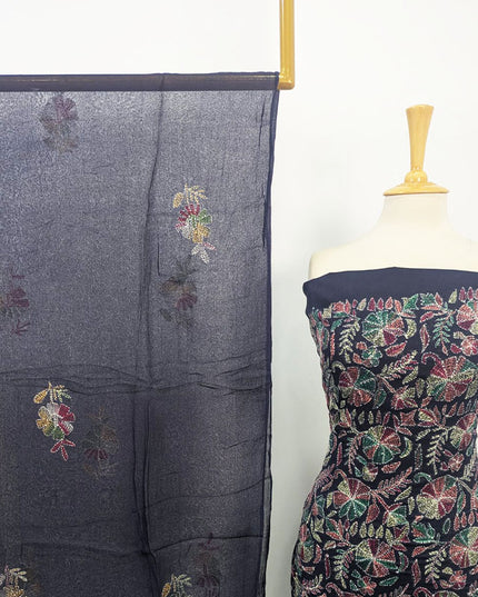 Kacha Tanka Full Jaal Work Lawn 3Pc Unstitched