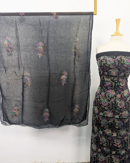 Fancy Lawn with Full Jaal Kacha Tanka Work 3Pc Unstitched