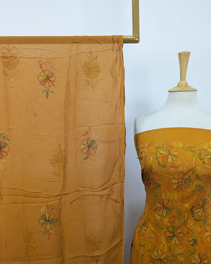 Fancy Lawn with Full Jaal Kacha Tanka Work 3Pc Unstitched