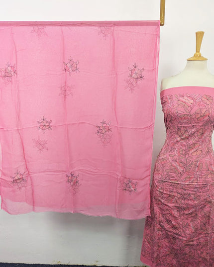 Fancy Lawn with Full Jaal Kacha Tanka Work 3Pc Unstitched