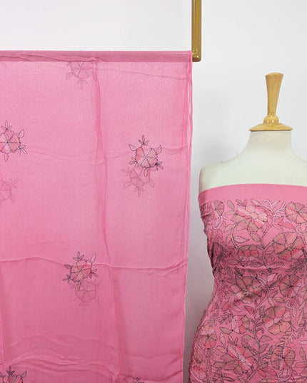 Fancy Lawn with Full Jaal Kacha Tanka Work 3Pc Unstitched