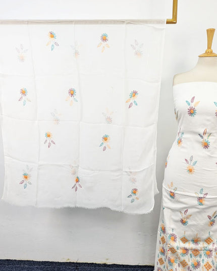 Fancy Lawn with Kacha Tanka + Mirror Work 2Pc Unstitched