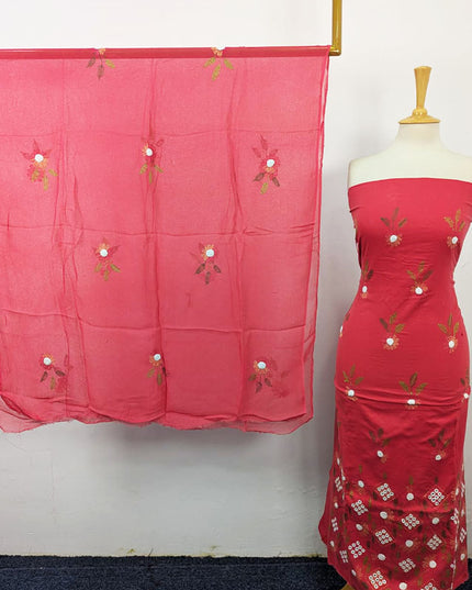 Fancy Lawn with Kacha Tanka + Mirror Work 2Pc Unstitched