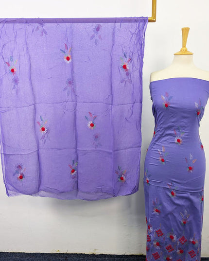 Fancy Lawn with Kacha Tanka + Mirror Work 2Pc Unstitched