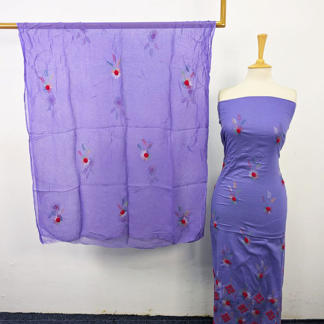 Fancy Lawn with Kacha Tanka + Mirror Work 2Pc Unstitched