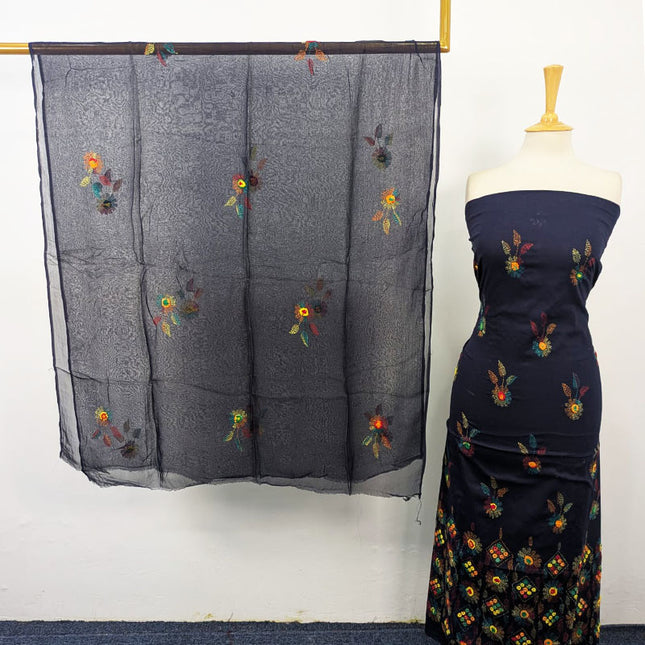 Fancy Lawn with Kacha Tanka + Mirror Work 2Pc Unstitched