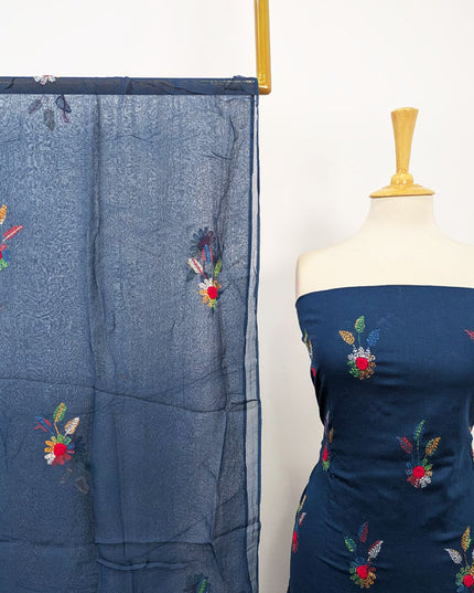 Fancy Lawn with Kacha Tanka + Mirror Work 2Pc Unstitched