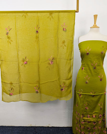 Fancy Lawn with Kacha Tanka + Mirror Work 2Pc Unstitched