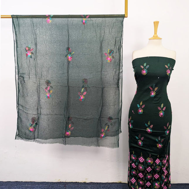 Fancy Lawn with Kacha Tanka + Mirror Work 2Pc Unstitched