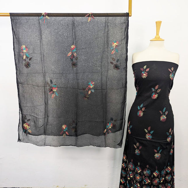 Fancy Lawn with Kacha Tanka + Mirror Work 2Pc Unstitched