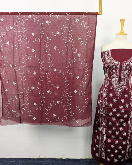 Lawn with Pakka Tanka Work Shirt Dupatta 3Pc Unstitched