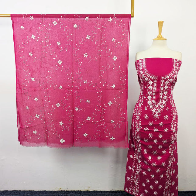 Lawn with Pakka Tanka Work Shirt Dupatta 3Pc Unstitched