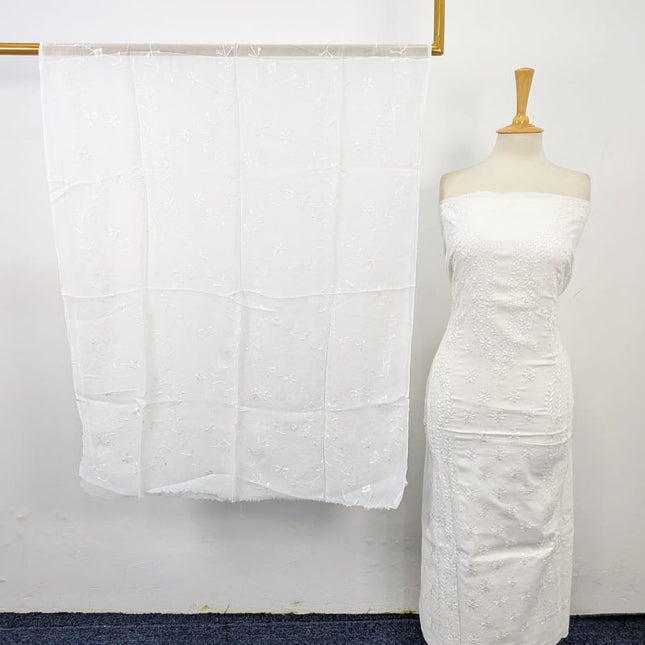 Lawn with Pakka Tanka Work Shirt Dupatta 3Pc Unstitched