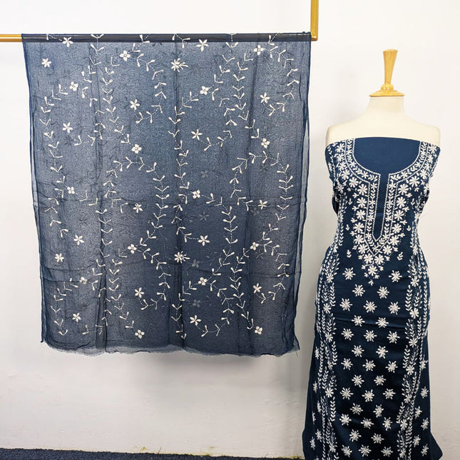 Lawn with Pakka Tanka Work Shirt Dupatta 3Pc Unstitched