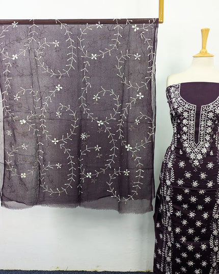 Lawn with Pakka Tanka Work Shirt Dupatta 3Pc Unstitched