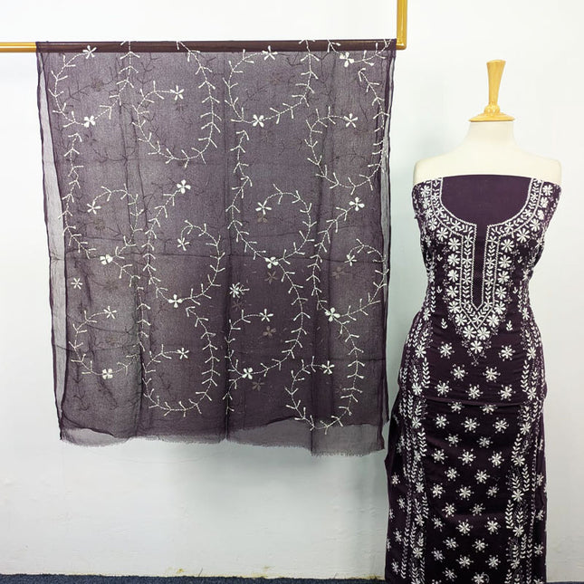 Lawn with Pakka Tanka Work Shirt Dupatta 3Pc Unstitched