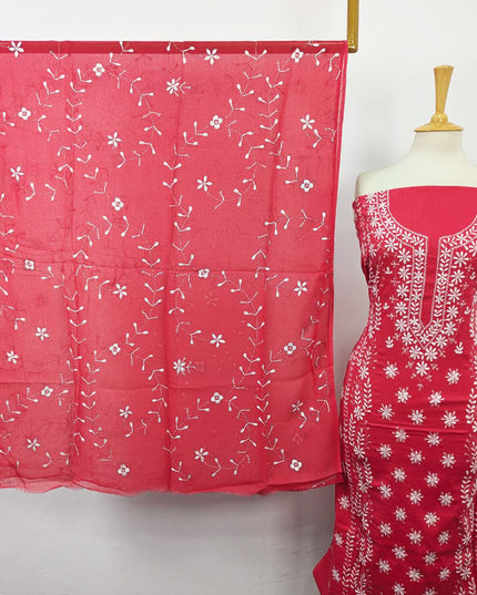 Lawn with Pakka Tanka Work Shirt Dupatta 3Pc Unstitched