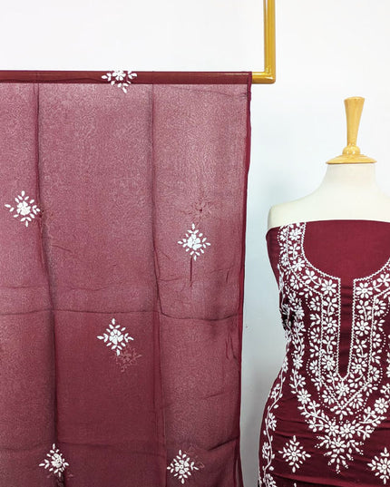 Fancy Lawn with Pakka Tanka + Mirror Work 3Pc Unstitched