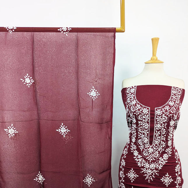 Fancy Lawn with Pakka Tanka + Mirror Work 3Pc Unstitched