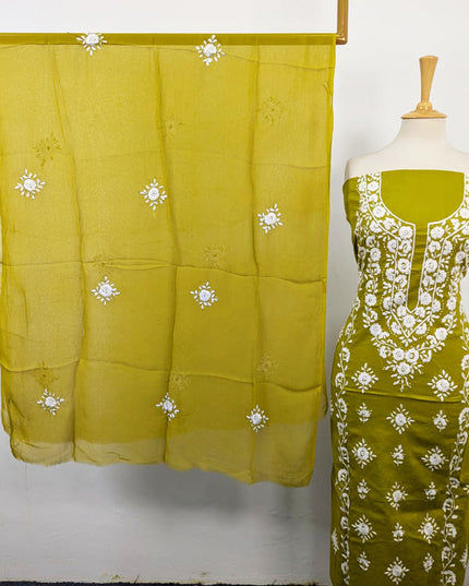 Fancy Lawn with Pakka Tanka + Mirror Work 3Pc Unstitched