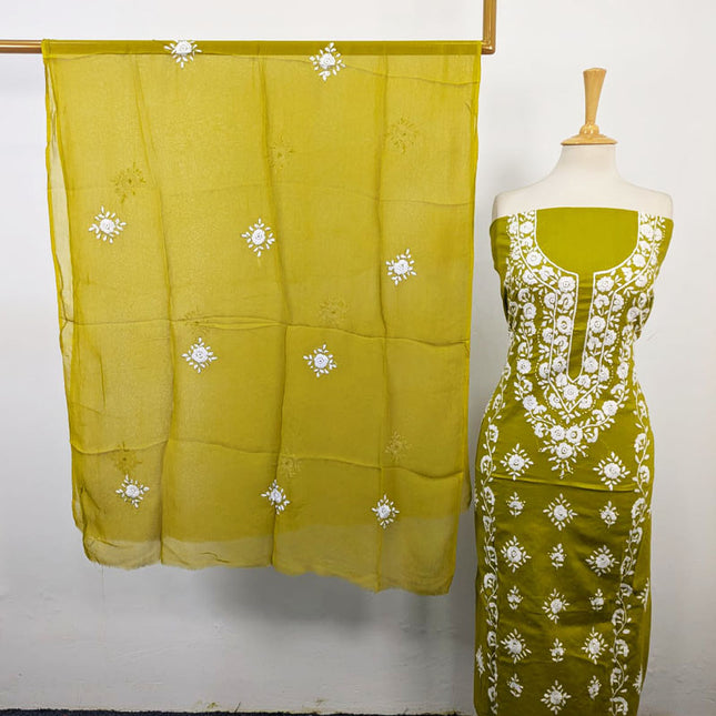 Fancy Lawn with Pakka Tanka + Mirror Work 3Pc Unstitched