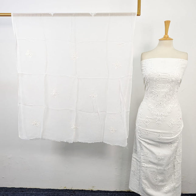 Fancy Lawn with Pakka Tanka + Mirror Work 3Pc Unstitched