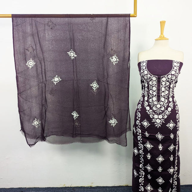 Fancy Lawn with Pakka Tanka + Mirror Work 3Pc Unstitched