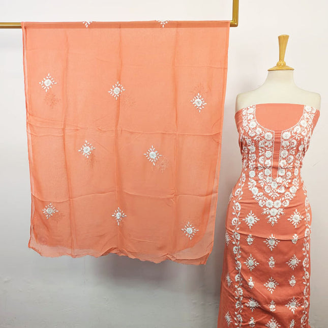 Fancy Lawn with Pakka Tanka + Mirror Work 3Pc Unstitched