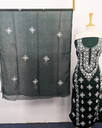 Fancy Lawn with Pakka Tanka + Mirror Work 3Pc Unstitched