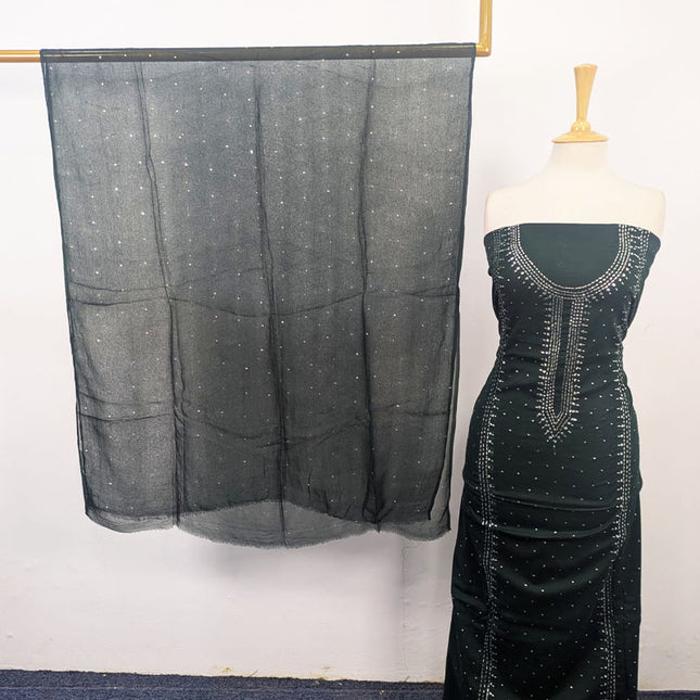 Fancy Lawn with Handmade Mukesh Work 3Pc Unstitched