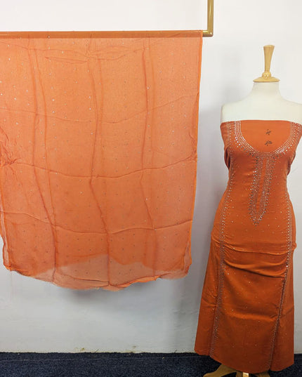 Fancy Lawn with Handmade Mukesh Work 3Pc Unstitched