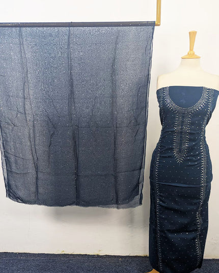 Fancy Lawn with Handmade Mukesh Work 3Pc Unstitched