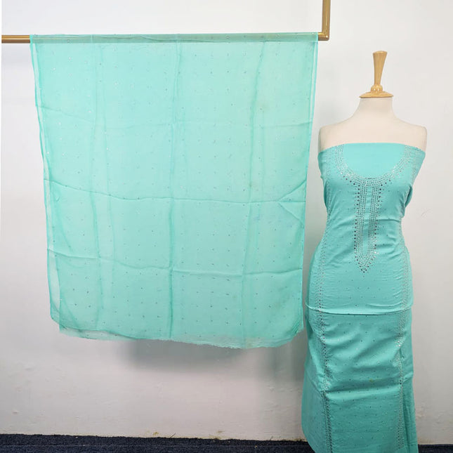 Fancy Lawn with Handmade Mukesh Work 3Pc Unstitched