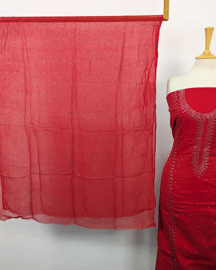 Fancy Lawn with Handmade Mukesh Work 3Pc Unstitched