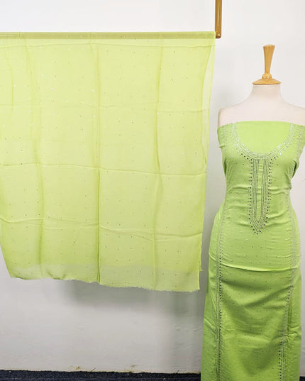 Fancy Lawn with Handmade Mukesh Work 3Pc Unstitched