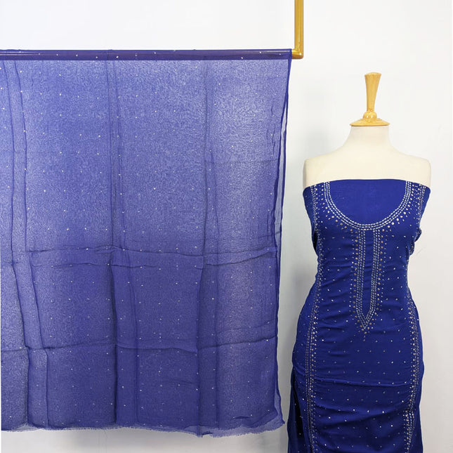 Fancy Lawn with Handmade Mukesh Work 3Pc Unstitched