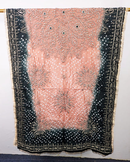 Fancy Chunnri Gotta & Mirror Work Silk Dupatta (Ready To Wear)