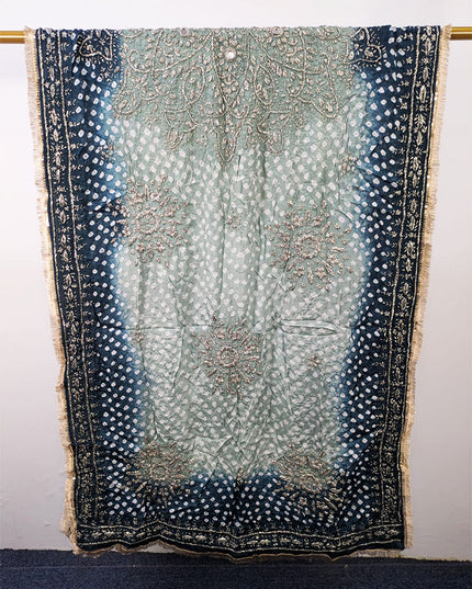 Fancy Chunnri Gotta & Mirror Work Silk Dupatta (Ready To Wear)