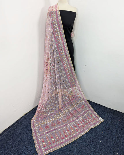 Fancy Chiffon with Chunnri, Mirror & Sitara Work Dupatta