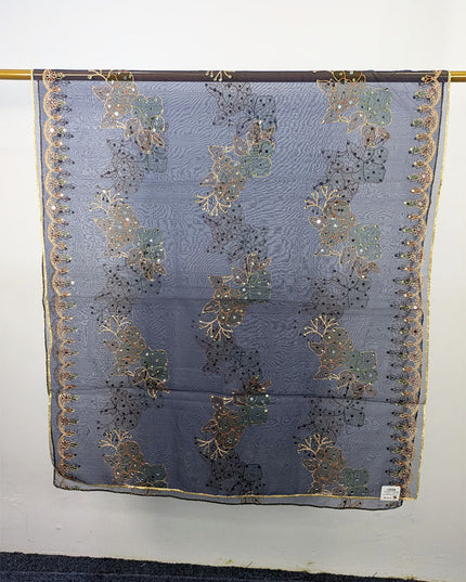 Organza with 3D Mirror + Sitara Work Dupatta (Ready To Wear)